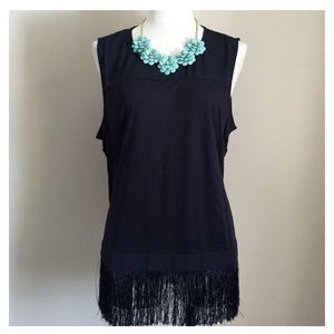 J. Crew Navy Blue Tunic Top 🛒